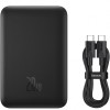 Baterie Externa Wireless Baseus Magnetic Mini, 10000mAh, 20W, PD + FQI, 1 x QI - 1 x USB-C, Neagra PPCX070001
