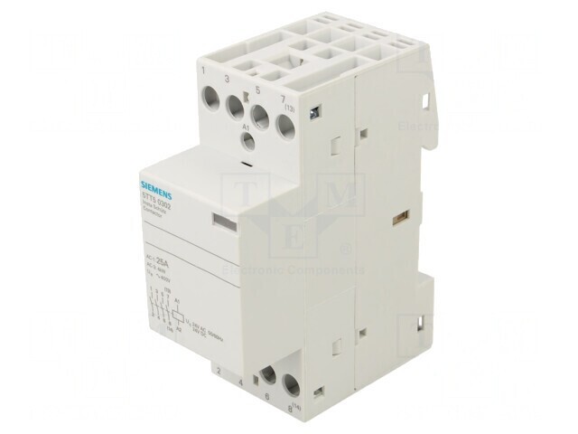 Contactor 4-polar 25A 24VAC/DC NO