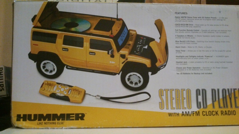 COMBINA MUZICALA HUMMER CD PLAYER RADIO CEAS/ALARMA TELECOMANDA ...