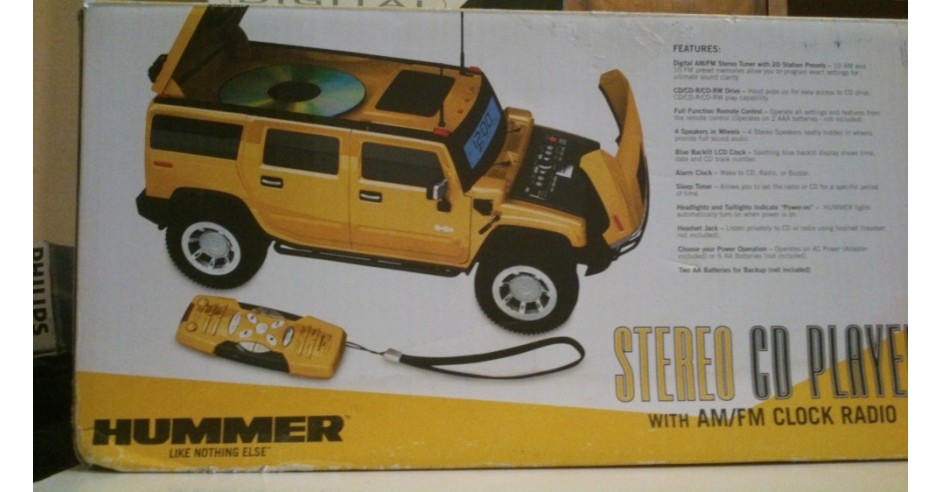 COMBINA MUZICALA HUMMER CD PLAYER RADIO CEAS/ALARMA TELECOMANDA ...
