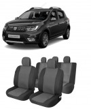 Cumpara ieftin Set huse scaunde dedicate DACIA Sandero Stepway 2013 - 2020 bancheta fractionata