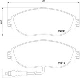 BREMBO P 85 131 PRIME LINE set placute frana,frana disc