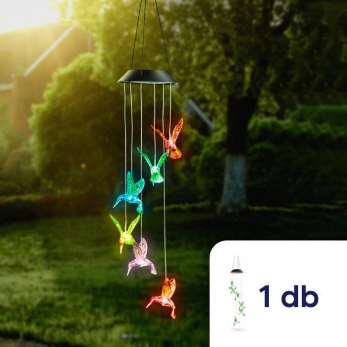 Lampa solara, colibri, 78 x 12,5 cm