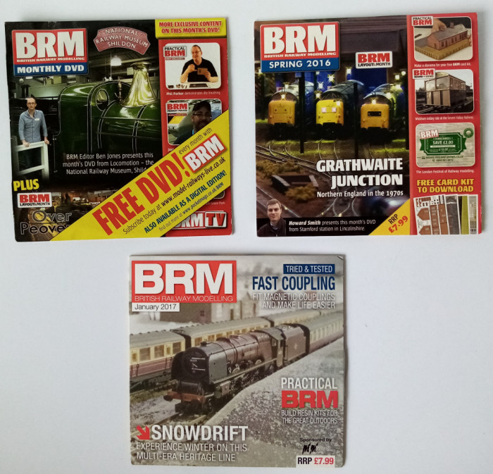 BRM British Raiway Modellin 3 DVD machete feroviare trenulete hobby diorama D8