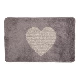 Covoras baie textil gri bej 78x48x1 cm