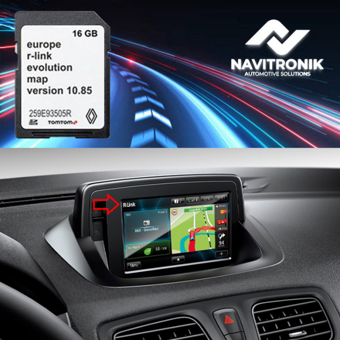 Card navigatie Renault Captur (2014-2016) R-LINK Evolution 10.85 Europa 2022