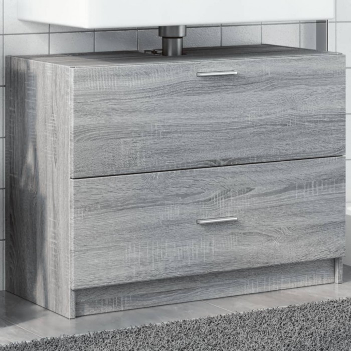Gossi dulap de chiuveta, gri sonoma, 78x37x59 cm, lemn prelucrat
