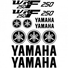 Set 13 Stickere Yamaha WRF250 Negru foto