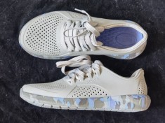PANTOFI SPORT GRI DAMA ADIDASI PERFORATI FIRMA CROCS LITERIDE SALA FITNESS PLAJA