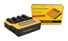 Patona Dual LCD USB incarcator pentru Canon NB-9L Digital IXUS 1000 1000HS 1100HS 500 HS 510HS NB-9L