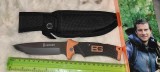 Cuțit Gerber Bear Grylls nou, neutilizat, potrivit pentru v&acirc;nătoare, drumeții și camping. -