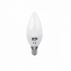 Bec Bl Led Lumanare E27, model C35, 5W=45W, 6400K, lumina rece