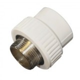 Racord Cu Filet Metalic Exterior, Ppr Alb, 40X1 1/4"