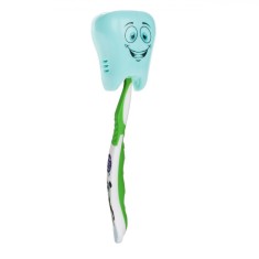 Capac Perie de Dinți pentru Copii, Model Dinte, Culoare Bleu, Material Plastic