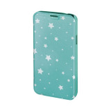 Husa Booklet Lumi Stars Samsung Galaxy S5, Verde/Alb, Cu clapeta, Vinyl, Hama