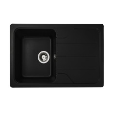 Chiuveta din compozit de granit pentru bucatarie ELEFANT PREMIUM 7850 VERONA Negru 775 x 495 mm Innovative ReliableTools