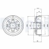 DELPHI BF324 Tambur frana