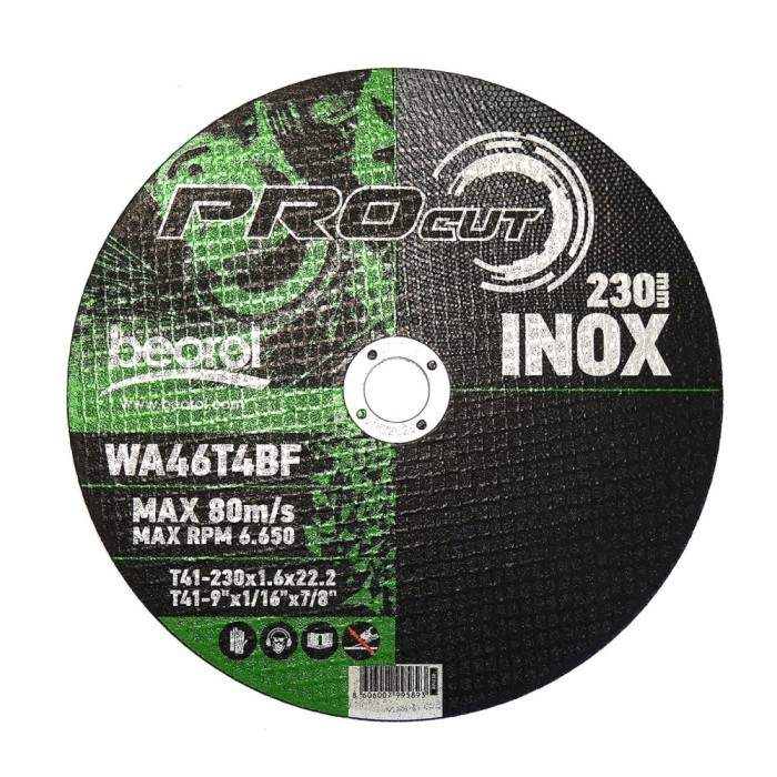 Disc debitat inox, 230x1.6 mm, Beorol