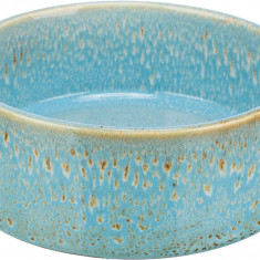 Castron Ceramic, Pentru Caini, 0.9 l 16 cm, Albastru, 25113
