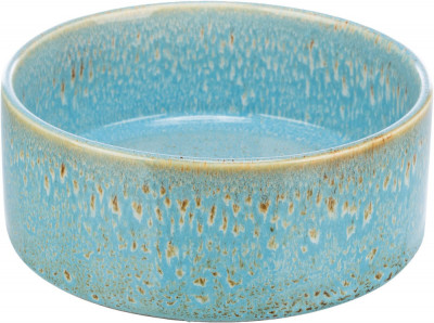 Castron Ceramic, Pentru Caini, 0.9 l 16 cm, Albastru, 25113 foto