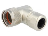 Intrare cablu unghi 90&deg; metal 18mm RT360