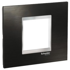 Rama Ornament 2M inox Schneider Eazy Styl negru crom LMR7732038