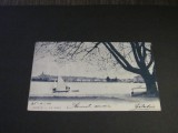 Carte Poștală Elveția - Geneva &quot;Le Port&quot; cu Velier (cel mai probabil din perioada 1900&ndash;1940)