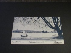 Carte Poștală Elveția - Geneva &quot;Le Port&quot; cu Velier (cel mai probabil din perioada 1900&ndash;1940)