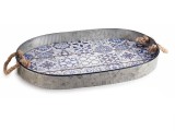 Tava lemn metal 49 x 33 x 5 H