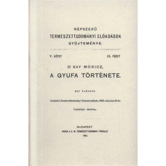 A gyufa t&ouml;rt&eacute;nete - Say M&oacute;ricz
