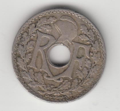 FRANTA - 10 centimes 1925 . LF1,11