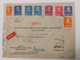 Romania 1941 - Scrisoare circulata GALATI-VIENA D.D.S.G.,cenzura militara