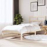 Cadru de pat single, 90x190 cm, lemn masiv