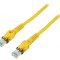 Patch cord S/FTP Cat6a Cu PUR Galben 1m