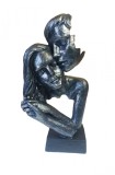 Cumpara ieftin Statueta Decorativa Masca, Indragostiti, Negru, 28 cm, 064SX