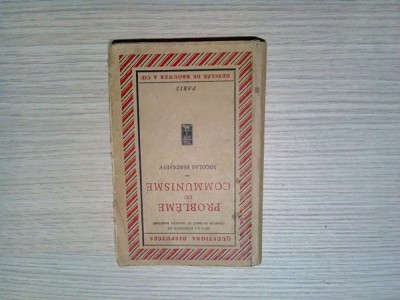 PROBLEME DU COMMUNISME - Nicolas Berdiaeff - 1933, 169 p. foto