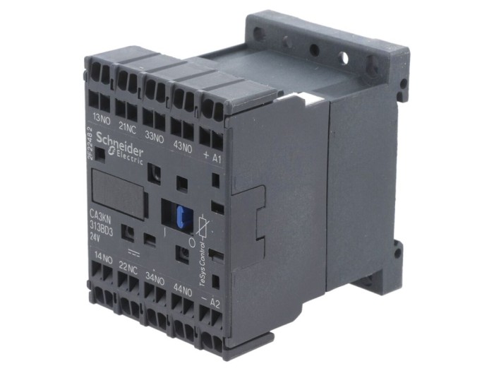 Contactor 4-poli 24V DC 10A