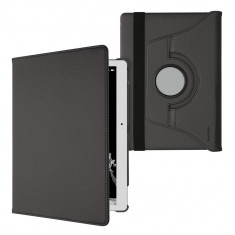 Book Cover kwmobile pentru Huawei MediaPad M2 10.1", Piele ecologica, Negru, 38475.73