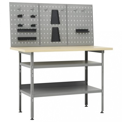 Banc de lucru cu trei panouri de perete foto