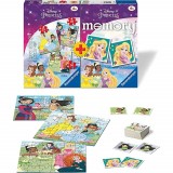 Cumpara ieftin Puzzle + Joc Memory Printesele Disney, 25/36/49 Piese, Ravensburger