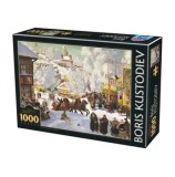 Cumpara ieftin Puzzle adulti D-Toys Boris Kustodiev - Maslenitsa, 1000 piese