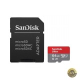 Card Memorie microSDXC SanDisk Ultra Android A1 64Gb Clasa 10 / UHS-1 U1 Cu Adaptor SDSQUAB-064G-GN6MA