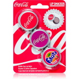 Cumpara ieftin Lip Smacker Coca Cola balsam de buze 3 pc parfum Original, Cherry &amp; Fanta 9 g