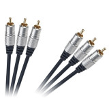 Cablu 3rca-3rca 1.5m gold, Oem