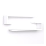 Cumpara ieftin Set 2 rafturi de perete Eldo Pako World Alb 60x19.6x15 cm