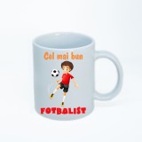 Cana alba personalizata fotbalist, INOVATIX&reg;. 330ml