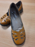 Pantofi dama Rieker mărimea 38., Galben, Cu talpa joasa