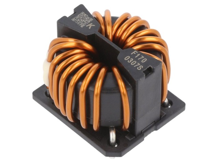 Inductor bobinat THT 2mH, 17A
