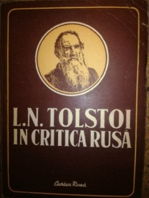 L.N.Tolstoi in critica rusa foto