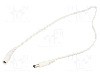 Cablu alimentare DC, DC 5,5/2,1 mufa, DC 5,5/2,1 soclu, alb, 0,5m, WEST POL - P21-C21-T050-050WH